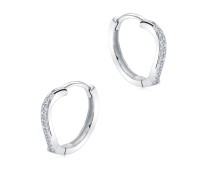 Silver Hoop Earring HO-2595